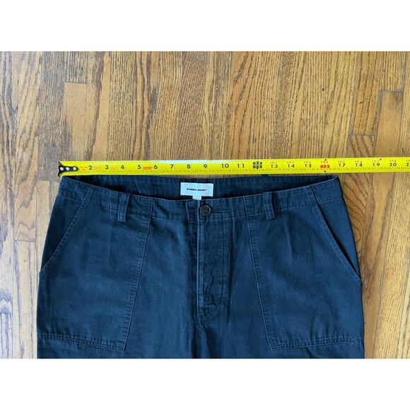 COMMON MARKET Black 100% Cotton Barrel Pants Trousers    Women's Size Large - Picture 6 of 9